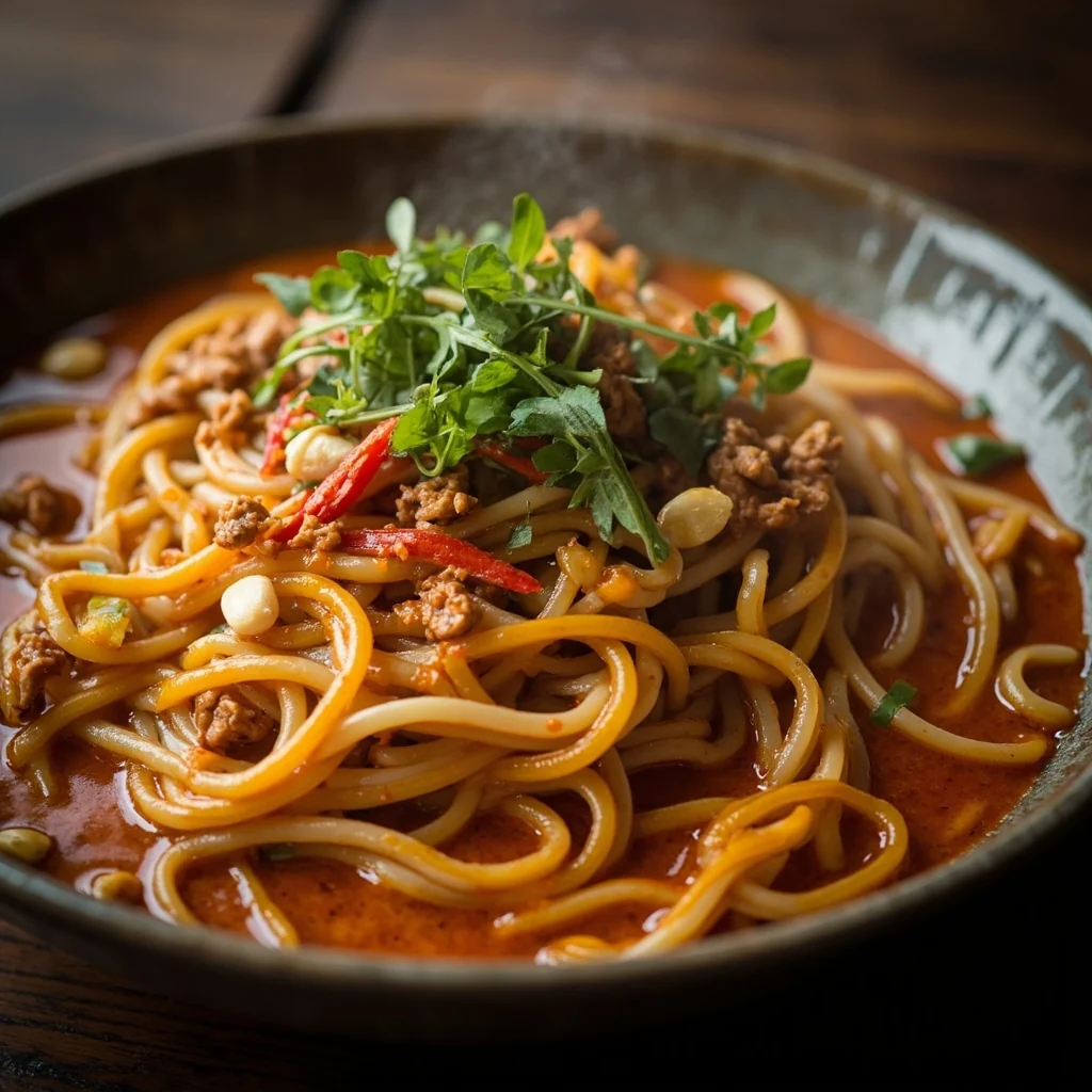 Spicy and Sour Sweet Potato Noodles