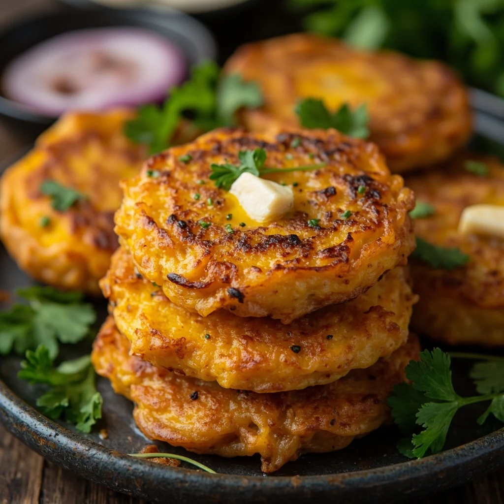 Savory Garlic Pumpkin Fritters