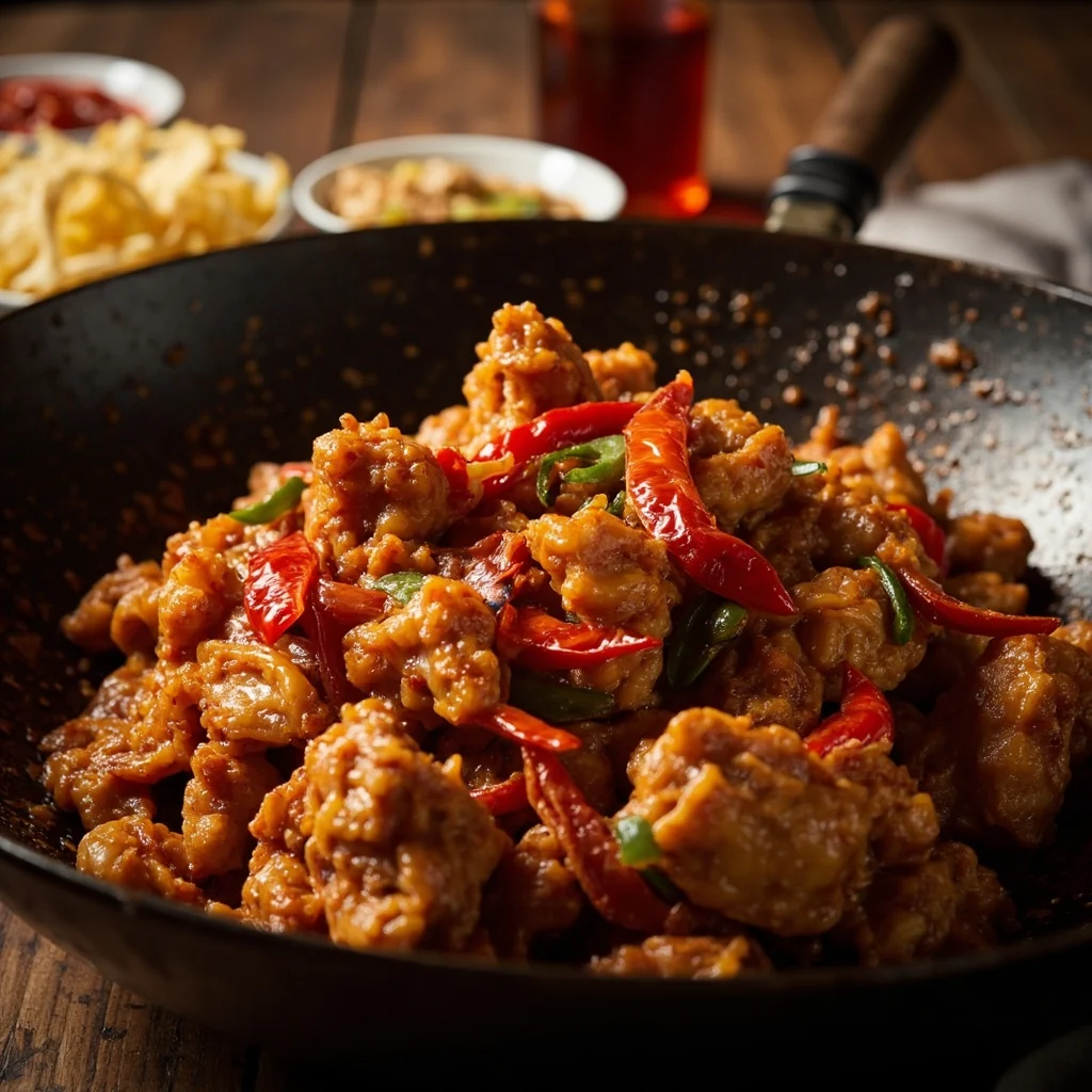 Crispy Sichuan Chicken with Numbing Chilies