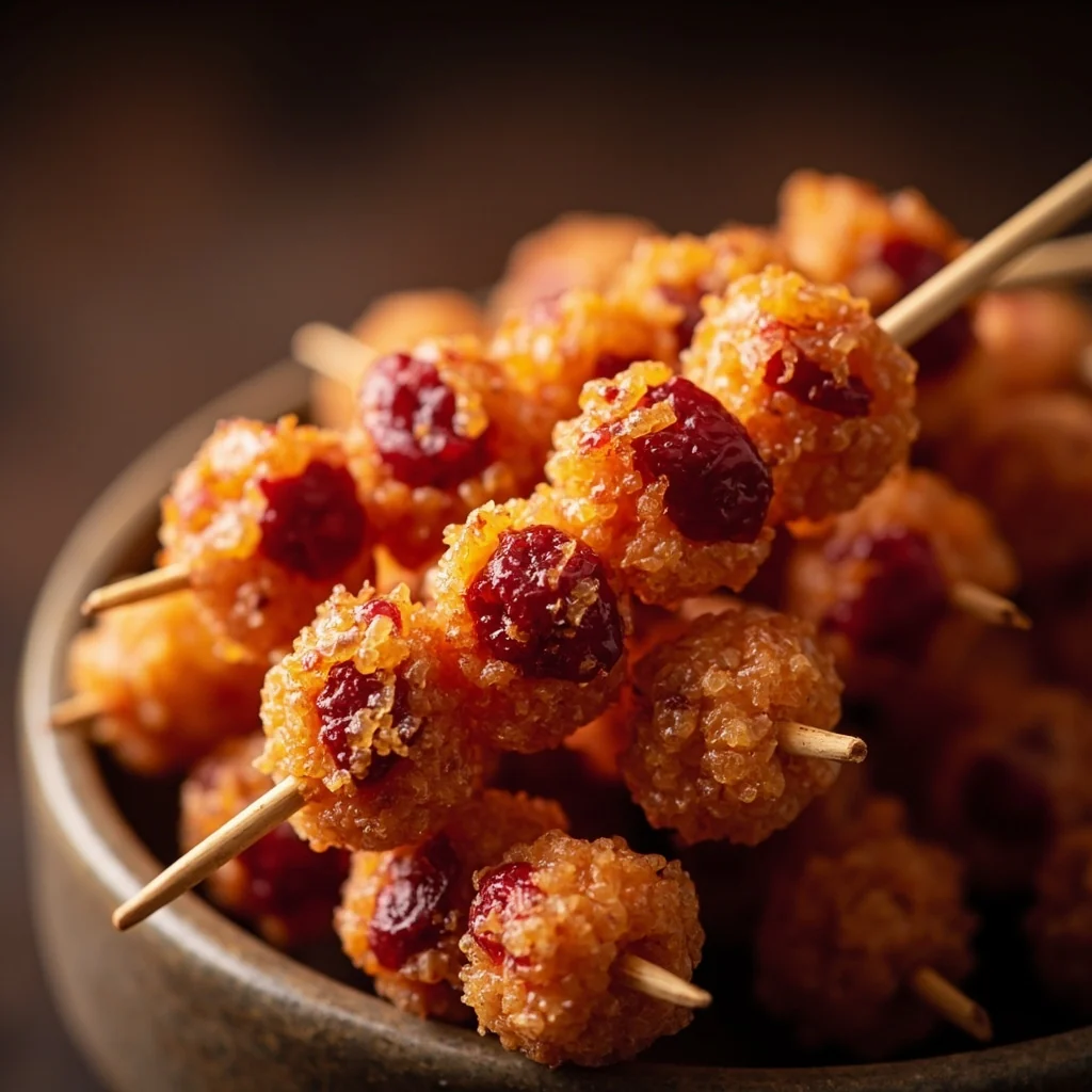 Crispy Glazed Hawthorn Skewers with Red Bean Filling