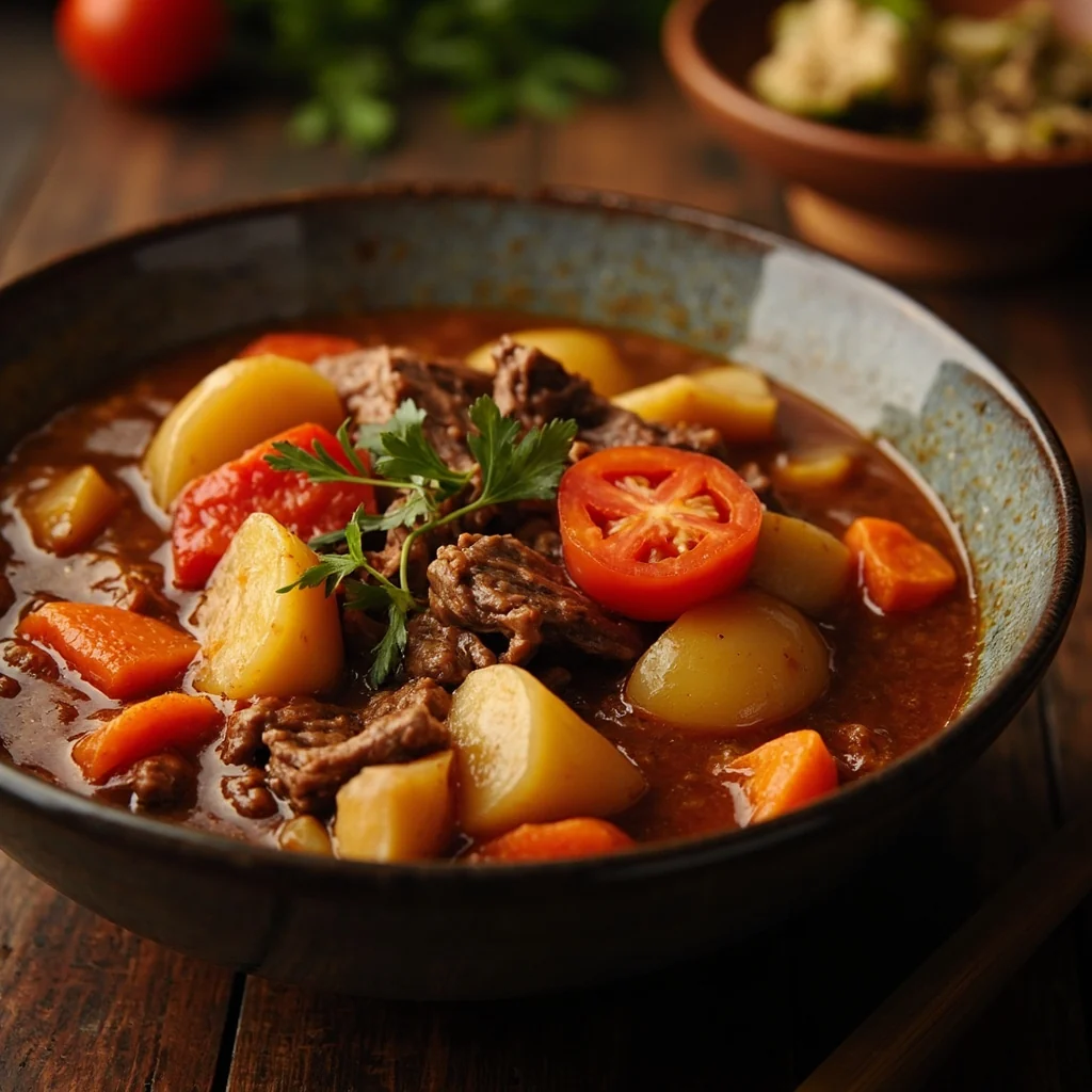 Hearty Tomato Beef Stew