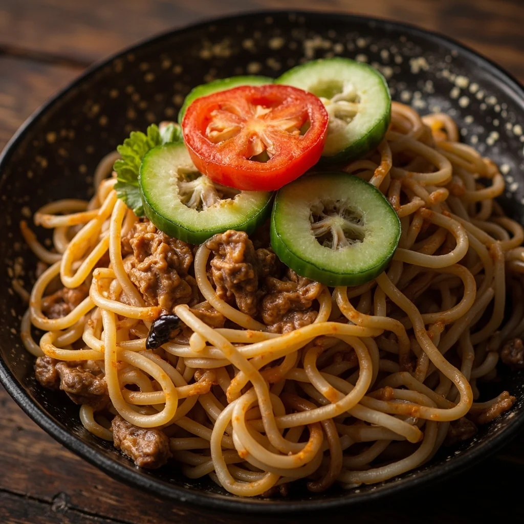 Love Heart Noodles with Savory Sauce